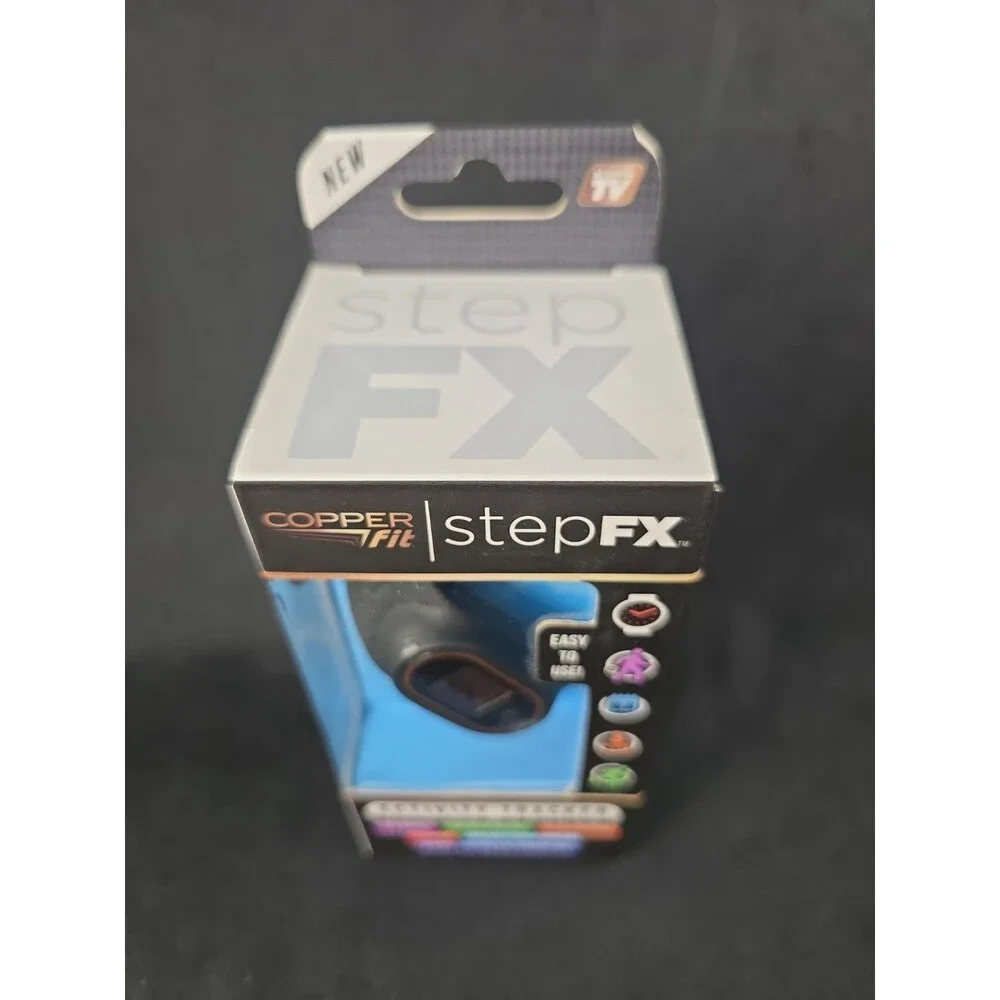 New Copper Fit Step FX Activity Tracker Black Watch Unisex Factory Sealed